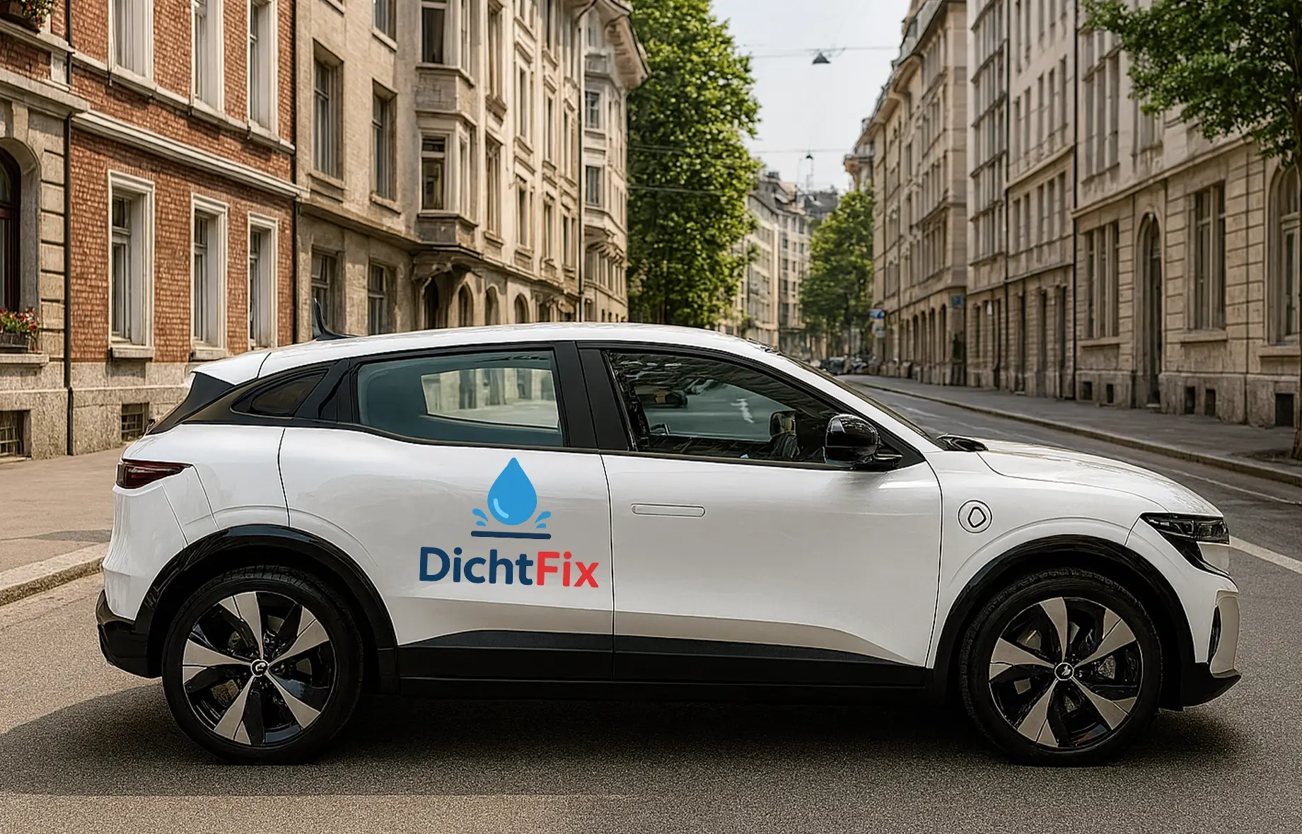 DichtFix Firmenfahrzeug – Spezialist für Silikonfugen im Bad und in der Dusche mit 2 Jahren Garantie